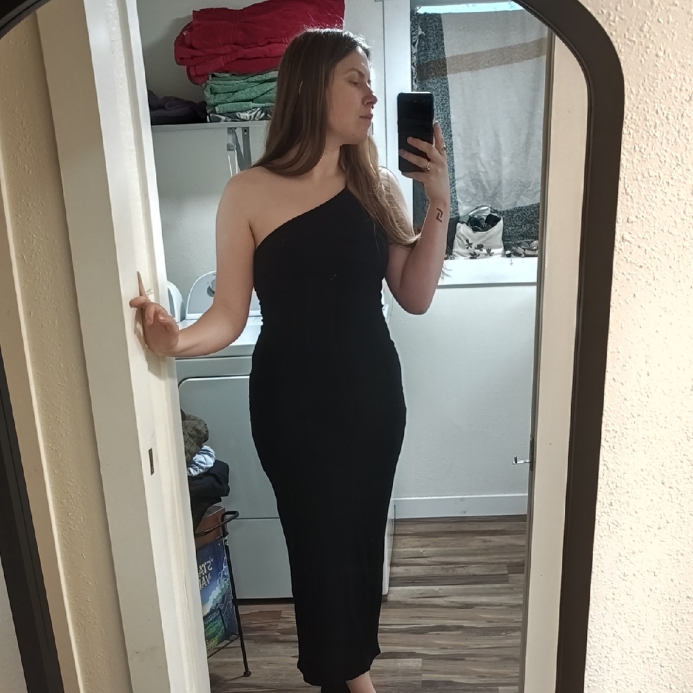 Reformation Black Dress